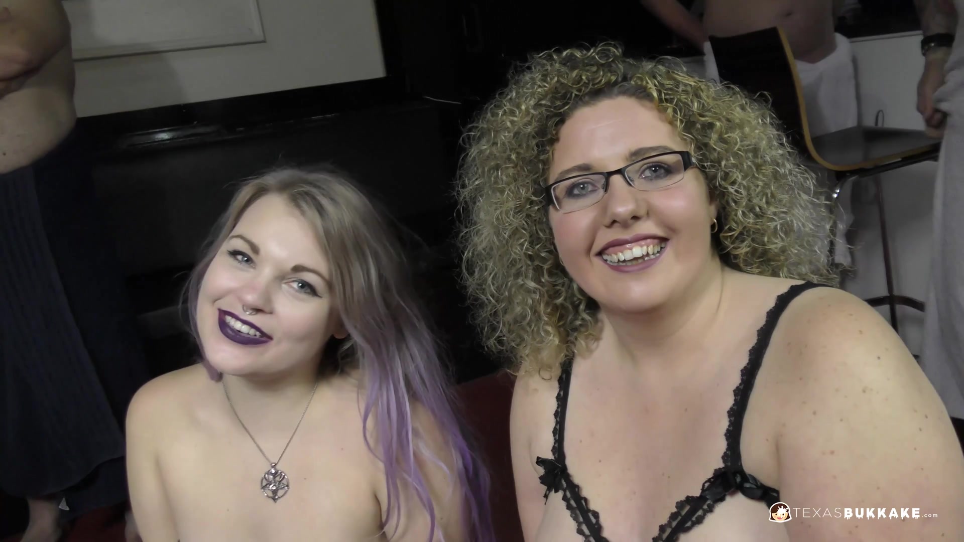 Bukkake party debut for Luise