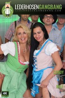 Oktoberfest groupsex orgy with candy love and milf kitty